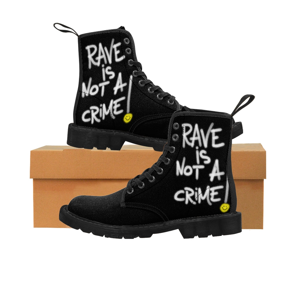 Rave is Not a Crime Women's Marten Boots