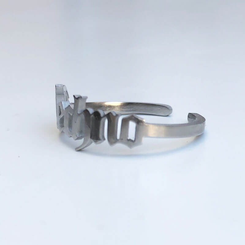 Techno Stainless Steel Ring