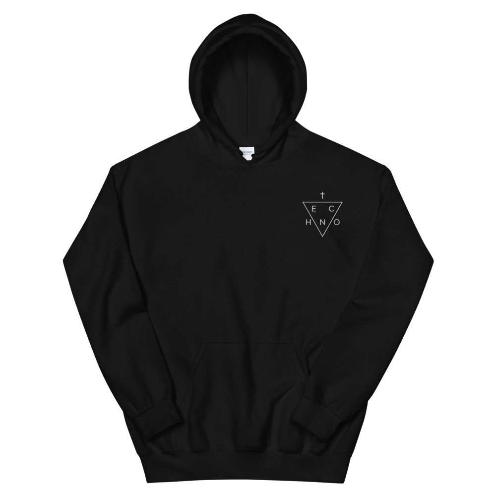Techno Triangle Embroidered Hoodie