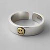 Sterling Silver Smile Face Ring